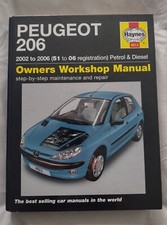 Workshop manual peugeot for sale  BOURNEMOUTH