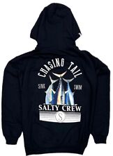 Moletom com capuz Salty Crew masculino estampa gráfica cauda para cima preto comprar usado  Enviando para Brazil