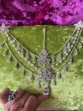 Bollywood crystal headpiece for sale  BLACKPOOL