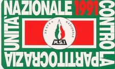 Tessera 1991 movimento usato  Messina