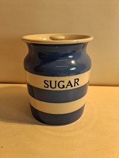 Green cornishware sugar for sale  STROUD