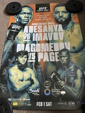 Signed ufc poster for sale  LEEDS