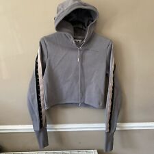 Crop hoodie grey for sale  BURY