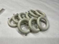 Anéis de cortina creme com olhos dourados se encaixam em haste de 1 e 3/8 polegadas conjunto de 9 comprar usado  Enviando para Brazil