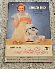 Usado, Hamilton Beach Food Mixer Instructions and Tested Recipes 1948 comprar usado  Enviando para Brazil