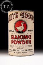 Usado, Estanho composto vintage de fermento em pó de ganso branco comprar usado Usado, Estanho composto vintage de fermento em pó de ganso branco comprar usado  Enviando para Brazil