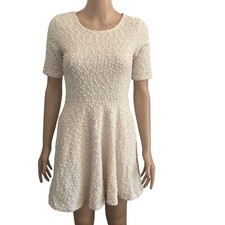 Vestido Forever 21 Feminino Médio Off White Lantejoulas Texturizadas Brilho comprar usado  Enviando para Brazil
