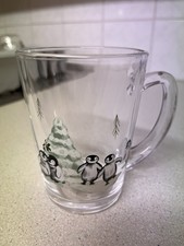 Glass mug penguin for sale Glass mug penguin for sale  DROITWICH