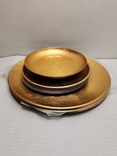 Pratos de jantar redondos japoneses de 13 peças feitos no Japão. Cor dourada. Usado comprar usado  Enviando para Brazil