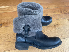 Womens ugg black for sale  KEIGHLEY