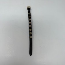 Pulseira de couro enfeitada Valentino Garavani folheada a platina Rockstud Spike comprar usado  Enviando para Brazil