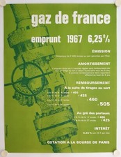 Poster gaz borrowed d'occasion  Expédié en Belgium