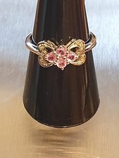Weißgoldring pinkfarbenem sap gebraucht kaufen  Neuenhagen