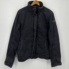 Jaqueta Abercrombie & Fitch Adirondack Masculina L Azul Marinho Zíper Completo Forrada de Pele Pesada comprar usado  Enviando para Brazil
