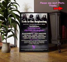 Usado, Pôster musical Black Sabbath show final Villa Park 2025 pôster concerto rock comprar usado  Enviando para Brazil
