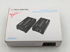Extensor J-Tech Digital 3D 1080P HDMI sobre Ethernet única modelo JTDHDEX-1 comprar usado  Enviando para Brazil