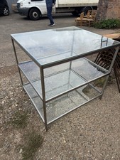 Brushed steel glass for sale  BECCLES