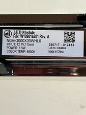 Módulo de LED P/N W109016201 Rev. A com borda cromada para geladeira Whirlpool #340 comprar usado  Enviando para Brazil