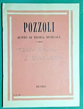 Pozzoli sunto teoria usato  Italia