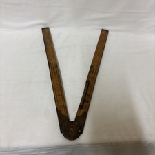 Régua dobrável Rabone No 1190 vintage buxo latão com transferidor de nível 24" comprar usado  Enviando para Brazil
