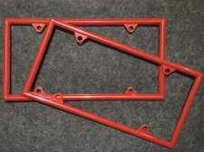 Usado, Front And Rear Plain License Plate Frames, Red Plastic comprar usado  Enviando para Brazil