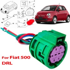 Chicote de fios plugue conector lâmpada luz de circulação diurna DRL para Fiat 500 2007-2025 comprar usado  Enviando para Brazil