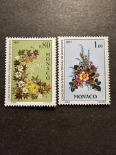 Timbre monaco fleurs d'occasion  Castelnau-le-Lez