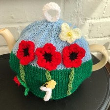 Hand knitted poppy for sale  BEXHILL-ON-SEA