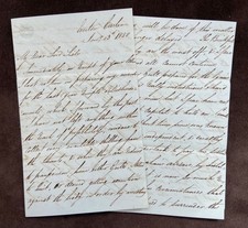 Usado, Irlanda A Grande Fome 1850 Desesperado 8 Páginas Carta From Co. Carlow Land Agent comprar usado  Enviando para Brazil