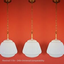 Luminárias pendentes de vidro para cozinha meados do século ilha de vidro opalino comprar usado  Enviando para Brazil