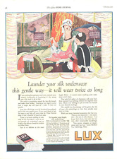Roupa íntima de seda 1921 Lux sabonete estampa antiga Ad Maid comprar usado  Enviando para Brazil