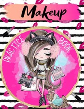 Makeup Practice Book: Face Charts to Practice Makeup and Coloring for Kids, ..., usado comprar usado  Enviando para Brazil