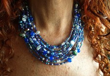 Collana donna pietre usato  Italia
