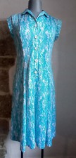 Robe vintage bleue d'occasion  Beaumont-de-Lomagne