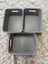 Grey storage bins for sale  Vero Beach