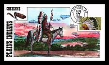 SELOS DR JIM CAPA EUA CHEYENNE COCARES INDIANOS FDC COLLINS PINTADOS À MÃO comprar usado  Enviando para Brazil