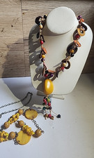 Necklace set yellow for sale  Portage