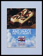 Lanchonetes Philadelphia Cream Cheese 2003 11x14 emolduradas anúncio ORIGINAL  comprar usado  Enviando para Brazil