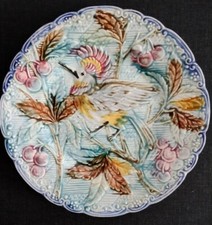 Antique majolica plate d'occasion  Expédié en Belgium