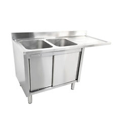 Stainless sink double for sale  BRIDGWATER