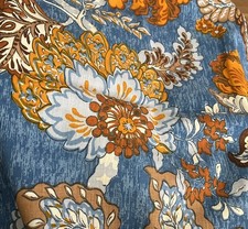 Usado, Tecido de estofamento floral azul vintage algodão decoração para casa Oxford Wedgwood 45x10 comprar usado  Enviando para Brazil