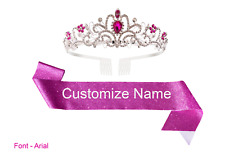 Silver tiara purple for sale  Charlotte