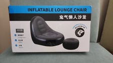 Silla inflable y reposapiés silla gaming segunda mano  Embacar hacia Mexico