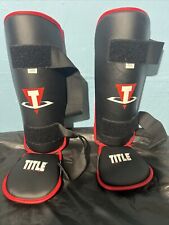 Caneleiras de pé Title Conflict MMA, preto/vermelho, regular comprar usado Caneleiras de pé Title Conflict MMA, preto/vermelho, regular comprar usado  Enviando para Brazil