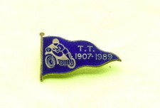 1989 (azul/culpa) Ilha de Man TT Bandeira Motocicleta Bicicleta Esmalte Emblema Pin Lapela, usado comprar usado  Enviando para Brazil