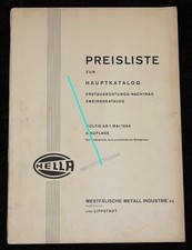 Hella preisliste 1966 gebraucht kaufen  Berlin