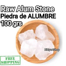 Piedra de alumbre cruda 100 grs 100% natural Piedra de alumbre alumbre potasio alumbre segunda mano  Embacar hacia Argentina