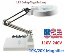 Lupa LED lâmpada eletrônica lupa de mesa luz ajustável ferramenta de inspeção comprar usado  Enviando para Brazil