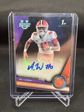 Antonio Williams 2023 Bowman University Safira 1º Auto Preto #6/10 Clemson comprar usado  Enviando para Brazil
