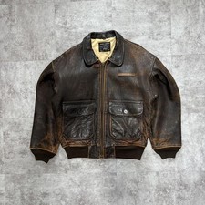 Avirex leather bomber d'occasion  Expédié en Belgium